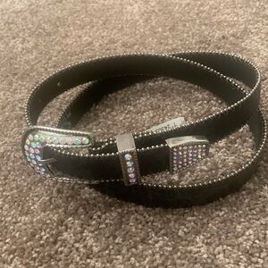 NWT Roper Leather Belt Sz L 34-36 with Bling! Price now FIRM